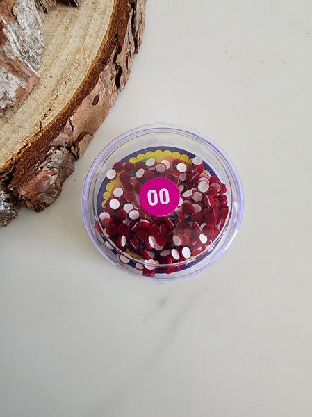 Dark Red Bindis (Dots) Size 00