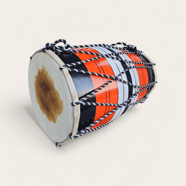 White, Black and Orange Dholak