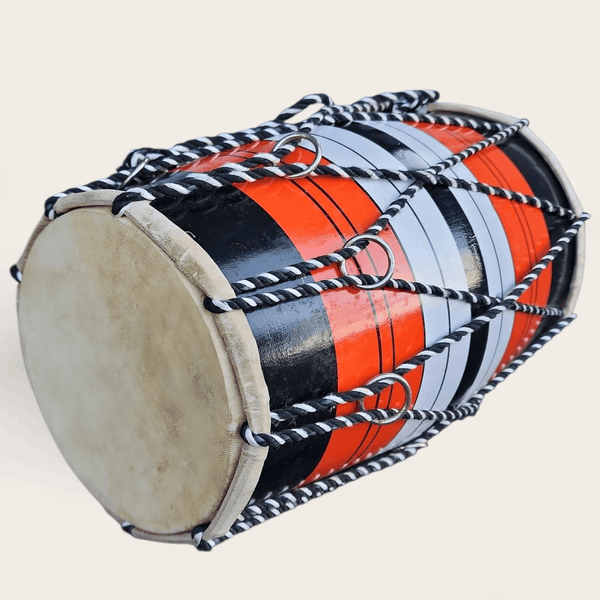 White, Black and Orange Dholak