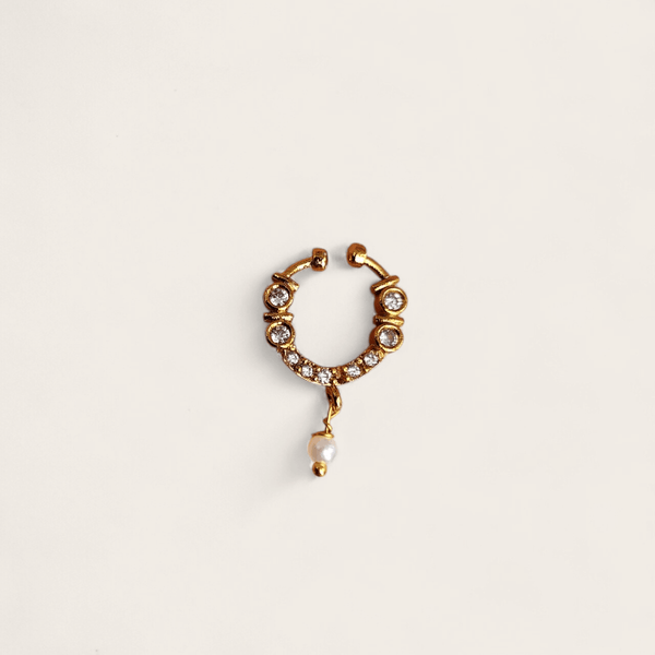 Diamond Clip-On Nose Ring/Cuff