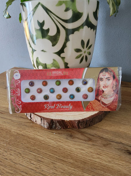 Fancy Bridal Bindis Card 46-52