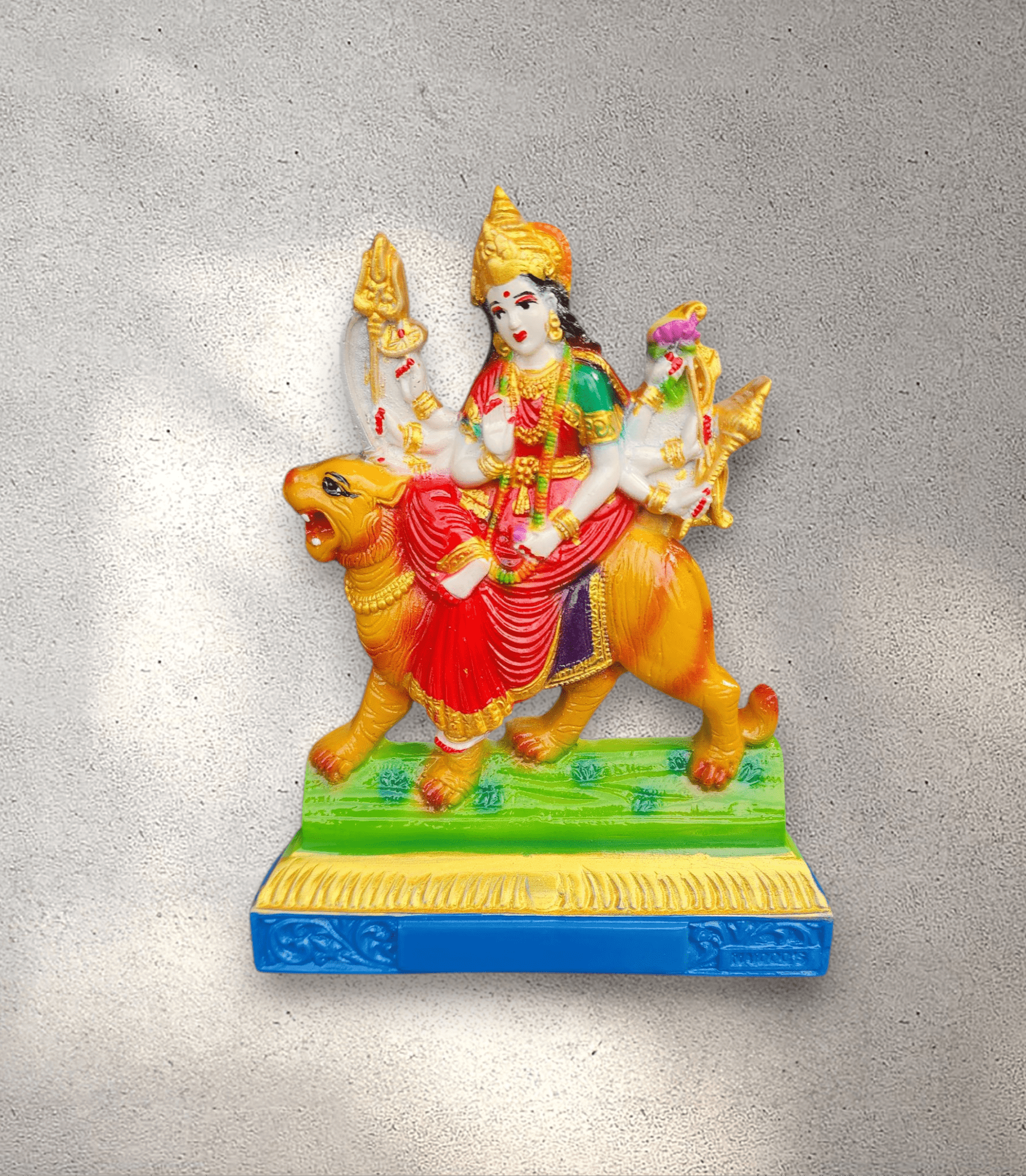 Cast Marble Durga Murthi