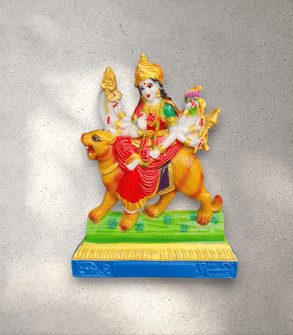 Cast Marble Durga Murthi