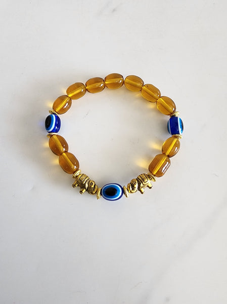 Elephant Evil Eye Bracelets