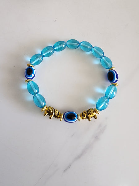 Elephant Evil Eye Bracelets