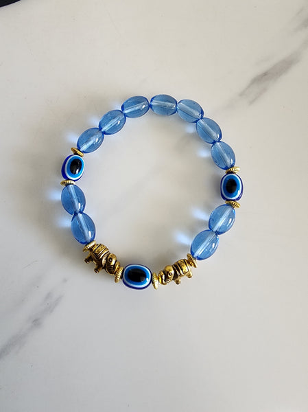 Elephant Evil Eye Bracelets