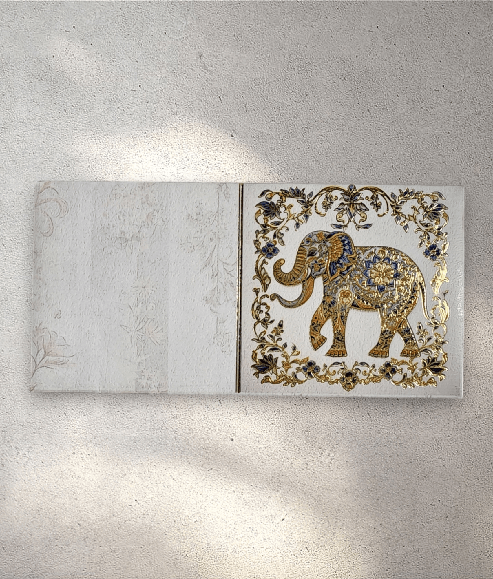 Gold Elephant Envelope (Pack of 10)