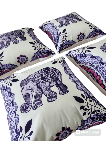 Set of 4 Elephant Scatter Cushions