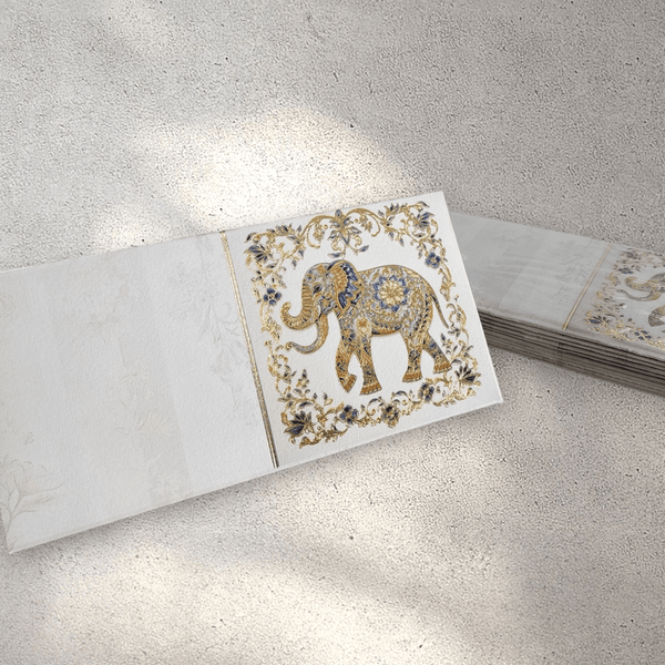 Gold Elephant Envelope (Pack of 10)