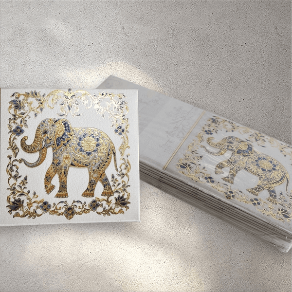 Gold Elephant Envelope (Pack of 10)