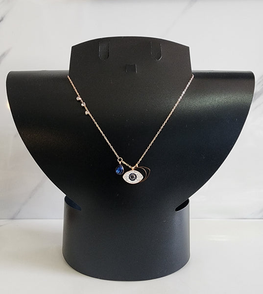 Rose Gold Evil Eye Necklace