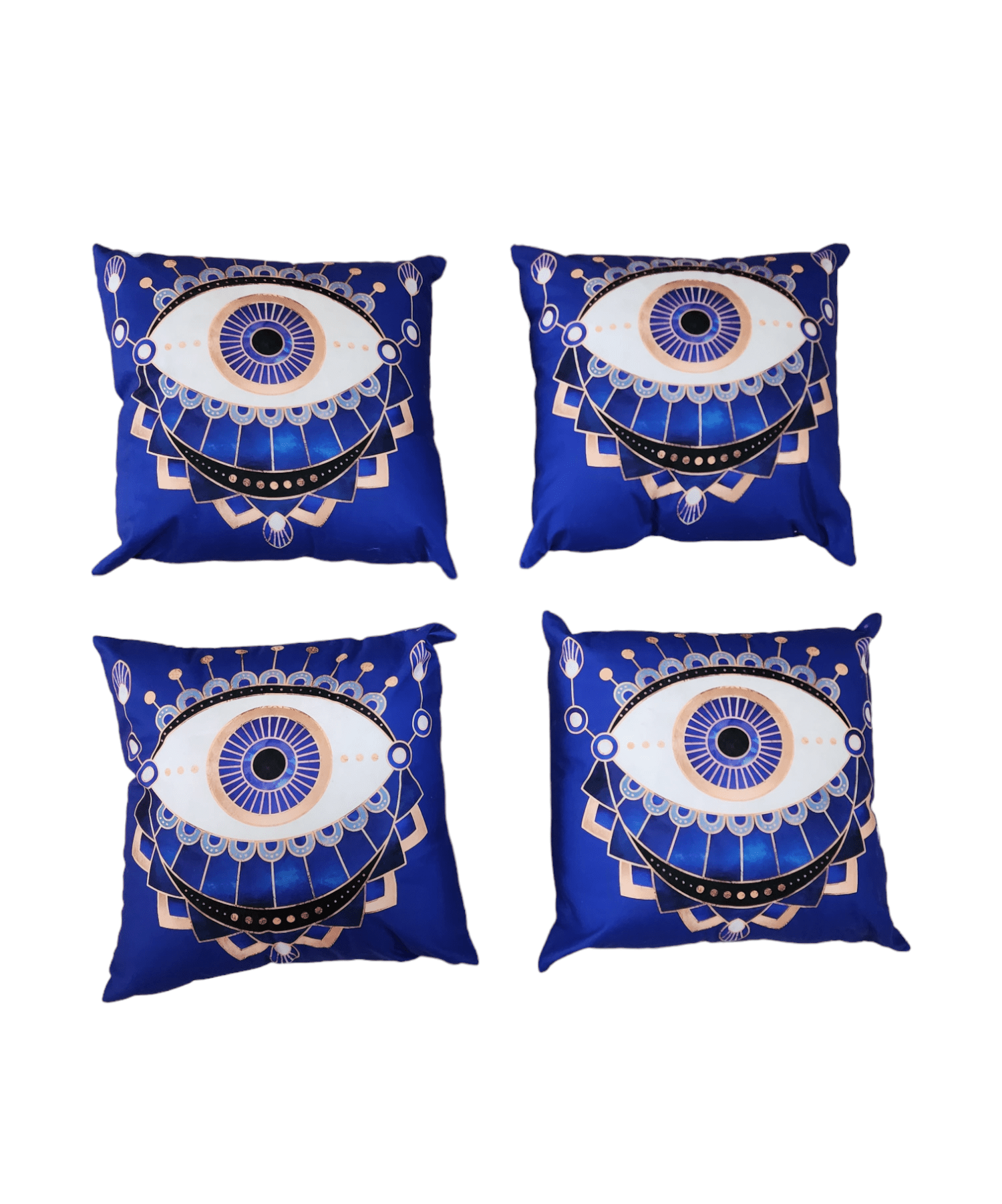 Set of 4 Blue Evil Eye Scatter Cushions