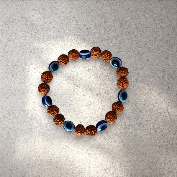 Evil Eye Rudraksha Bracelet