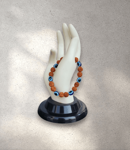 Evil Eye Rudraksha Bracelet