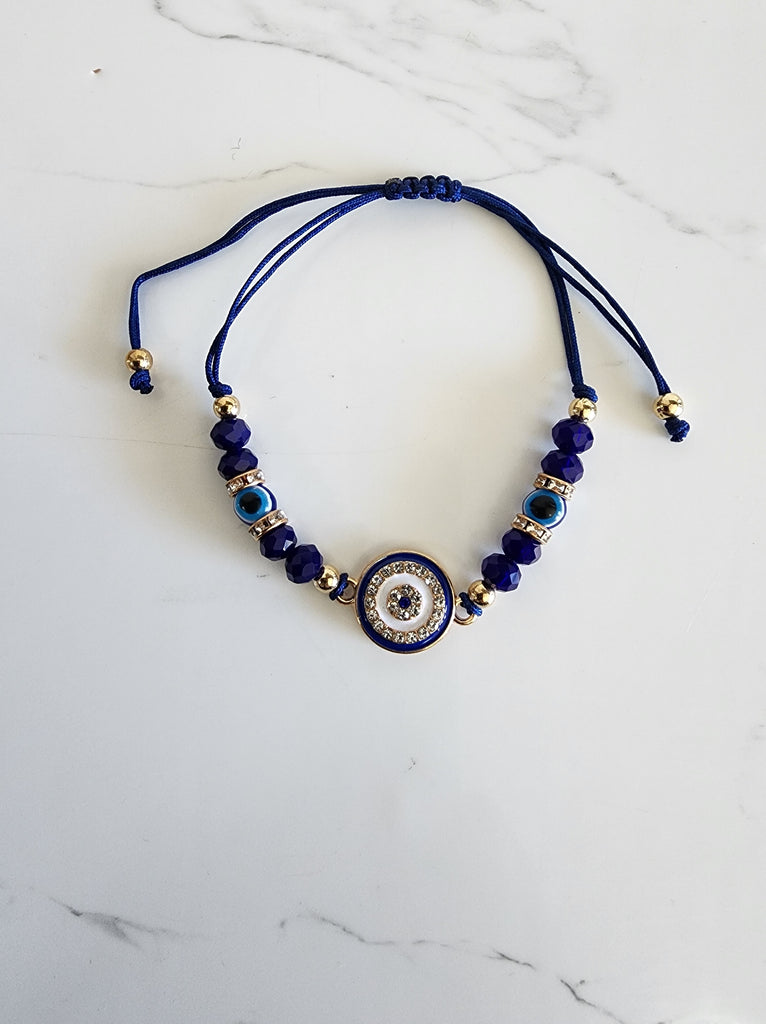 Jewel String String Evil Eye Bracelet – The Guru's Hut