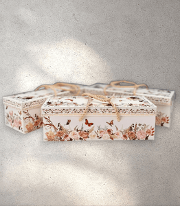 Floral Diwali Box with Handles (Pack of 5)