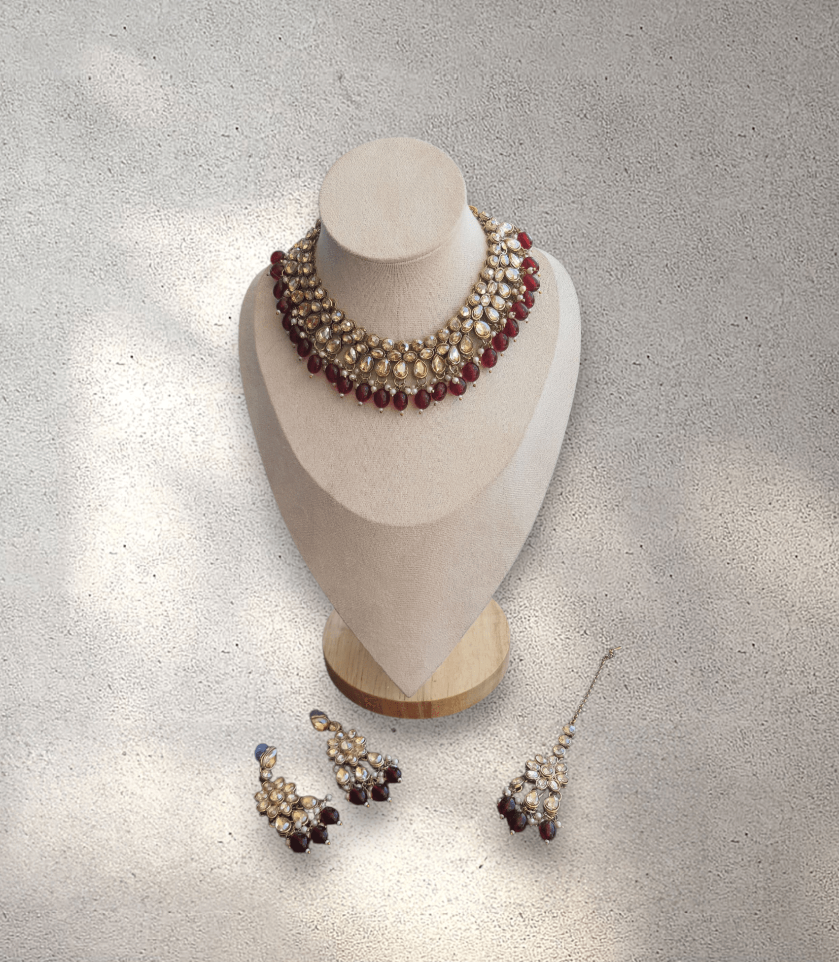 Maroon Soft Jewellery Set