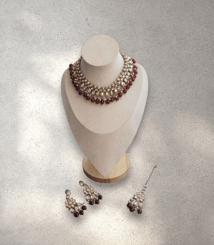 Maroon Soft Jewellery Set