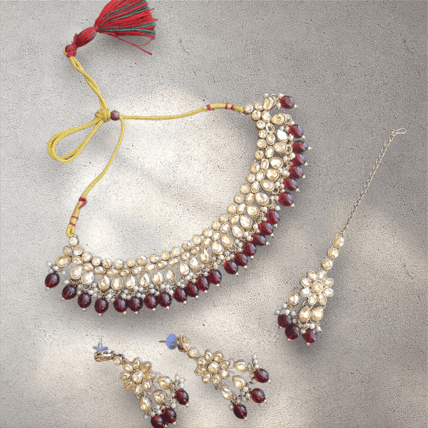 Maroon Soft Jewellery Set
