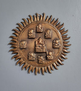 Bronze Ganesha Aum Door Ornament