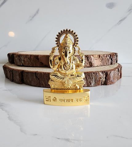 Small Brass Ganesha Murthi