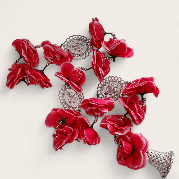 Divine Blossom Garland (Laxmi Ganesh) (150 cm)