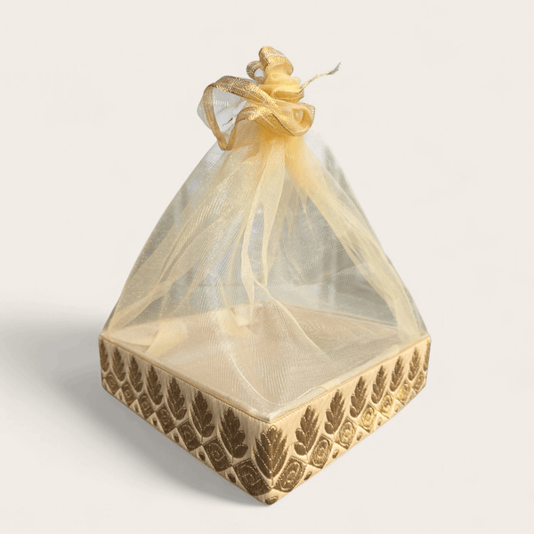 Ivory and Gold Sequin Gift Box - Set of 3