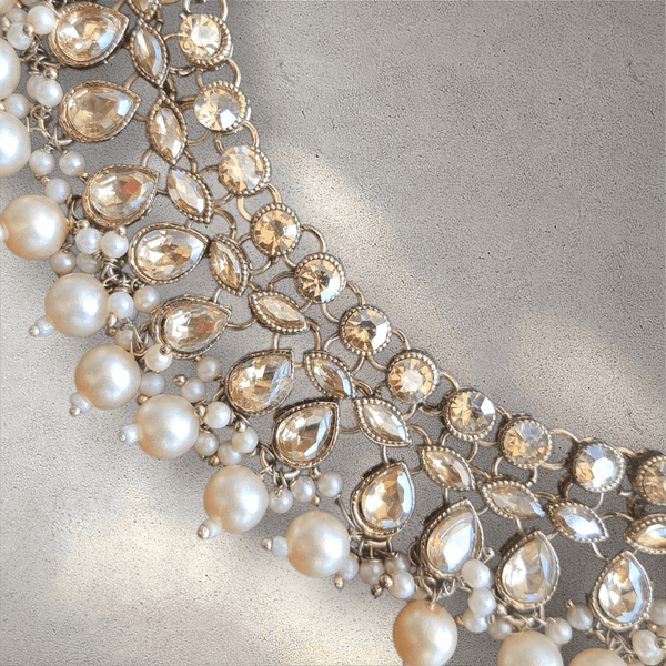 Gold Pearl Soft Jewellery Set - Style 1