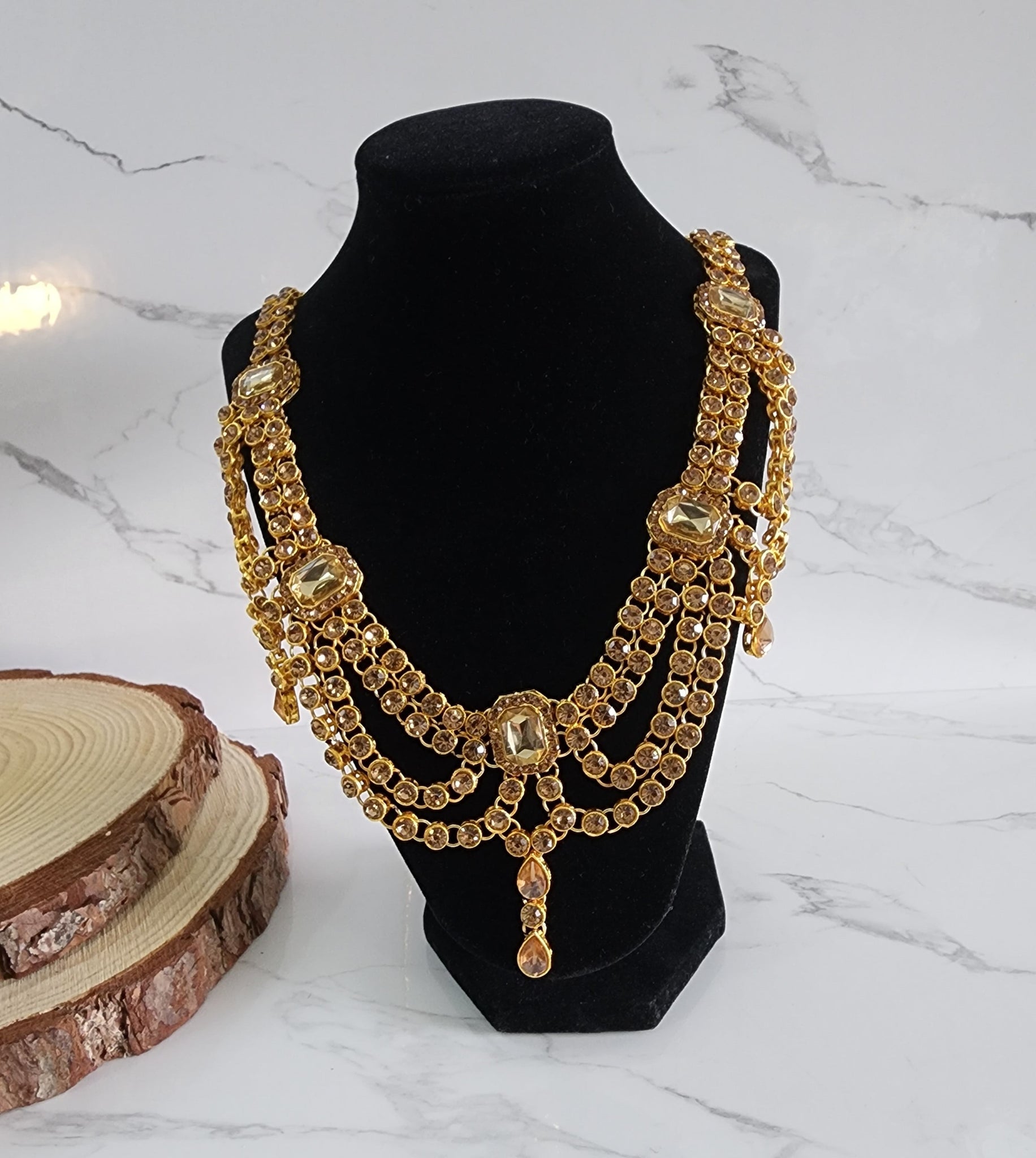 Fancy Gold Sari Belt - Style 2