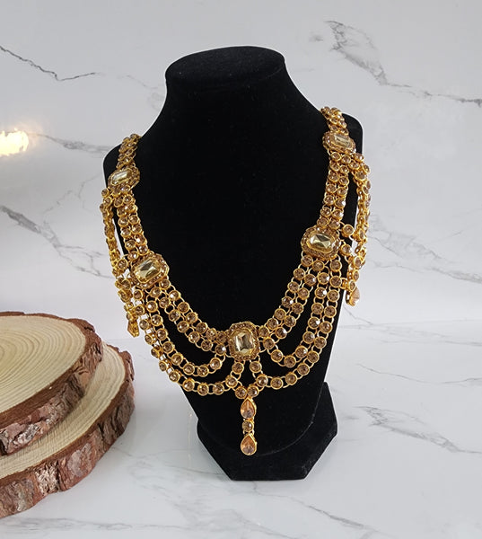 Fancy Gold Sari Belt - Style 2