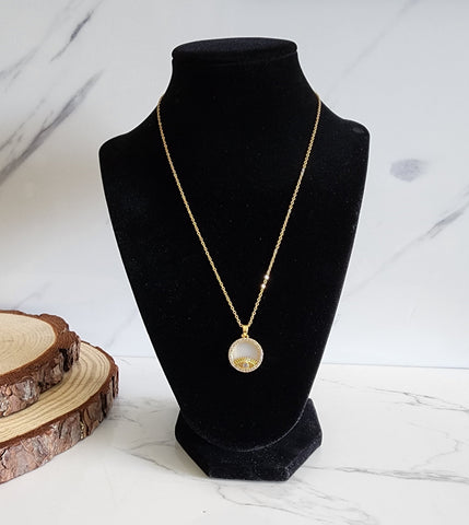 Gold Evil Eye Necklace - Style 2