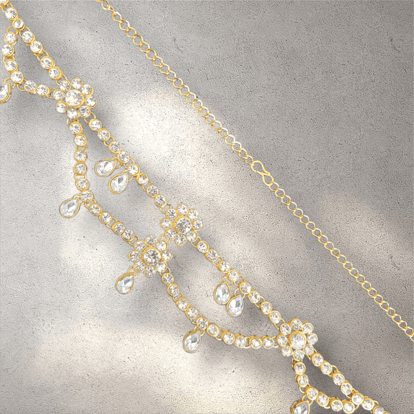 Fancy Gold Sari Belt - Style 2