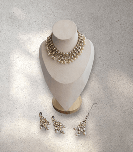 Gold Pearl Soft Jewellery Set - Style 1