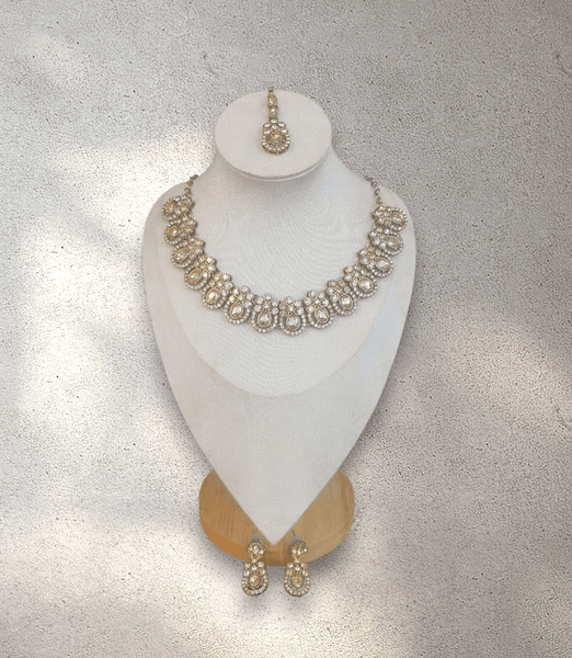 Gold Necklace Jewellery Set - Design 2