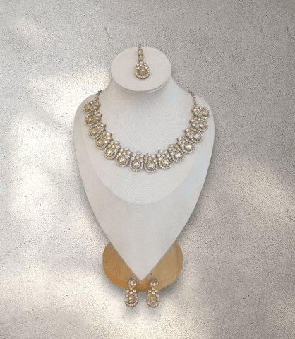 Gold Necklace Jewellery Set - Design 2