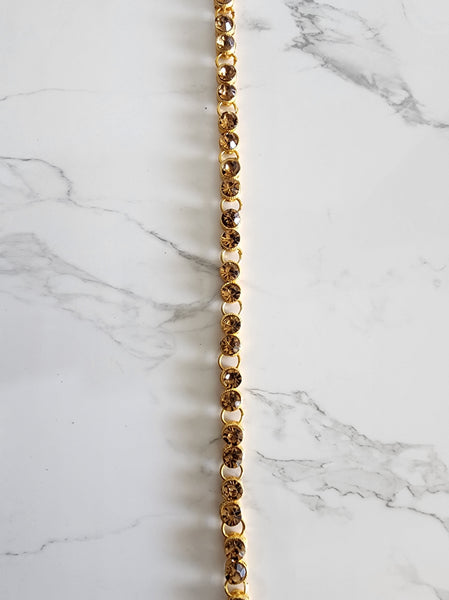 Single Line Gold Sari Belt