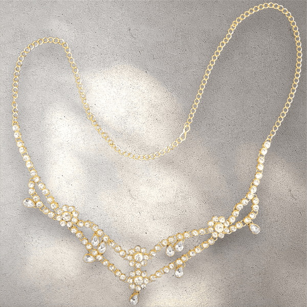 Fancy Gold Sari Belt - Style 2