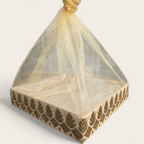 Ivory and Gold Sequin Gift Box - Set of 3