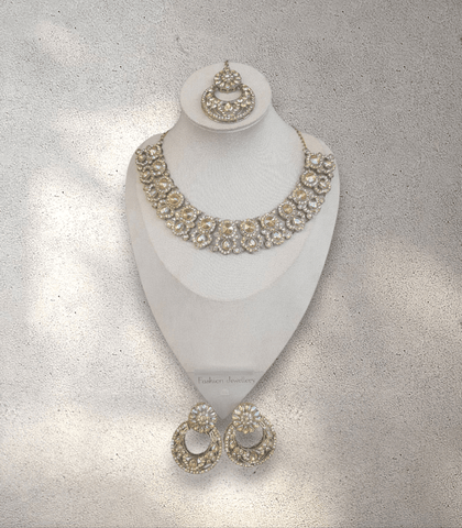 Gold Necklace Jewellery Set