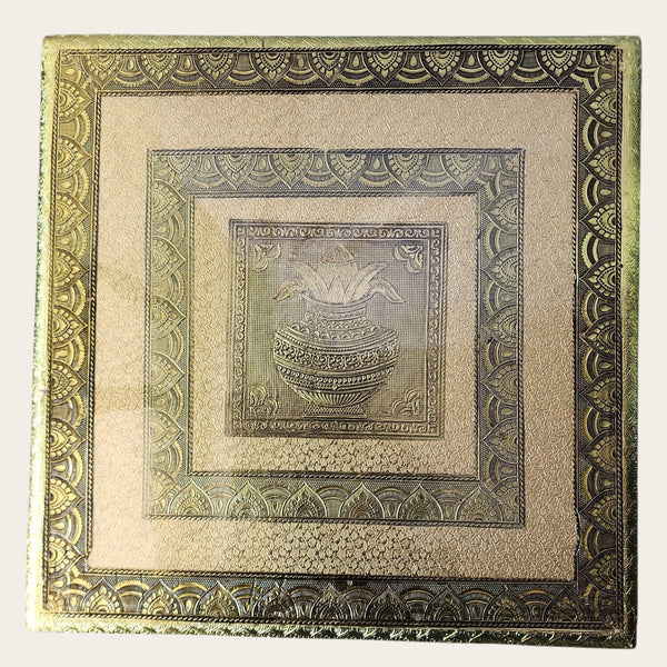 Gold Kalsa Bedhi/ Bajoth (37cm x 37cm)