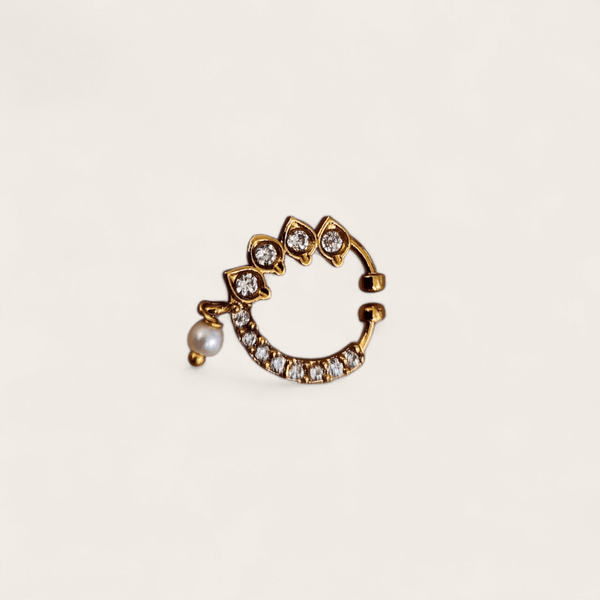 Diamond Clip-On Nose Ring/Cuff
