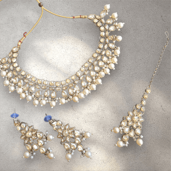 Gold Pearl Soft Jewellery Set - Style 1