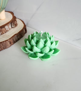 Aloe and Bamboo Scented Lotus Candle