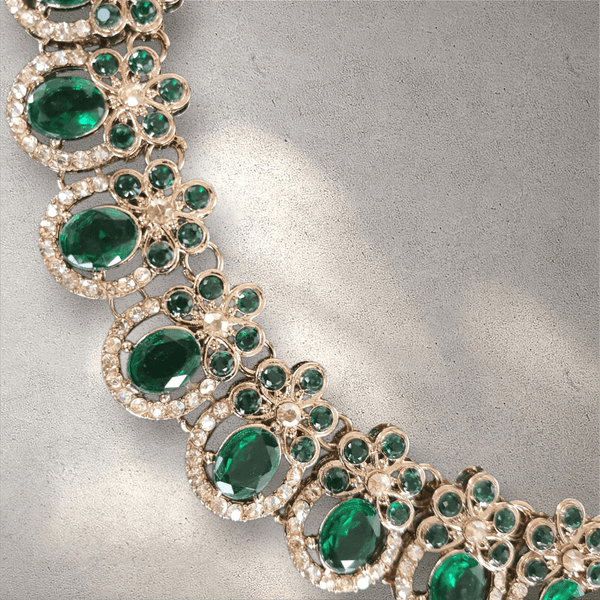 Green Necklace Jewellery Set