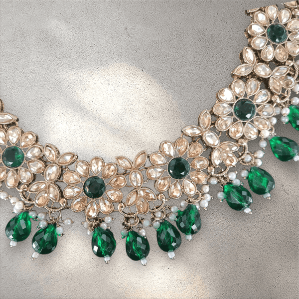 Green and Gold Soft Jewellery Set - Design 2