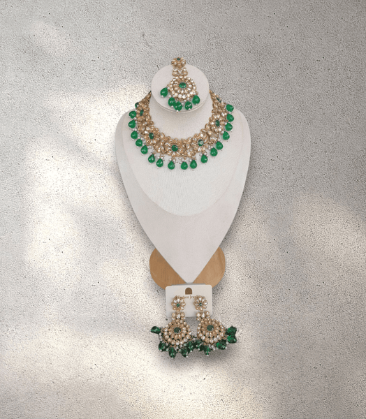 Green and Gold Soft Jewellery Set - Design 2