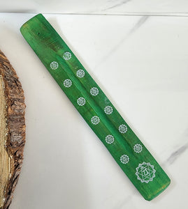 Green Wooden Incense Holder