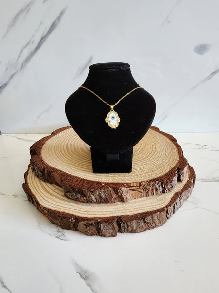 Gold Hamsa Hand Necklace