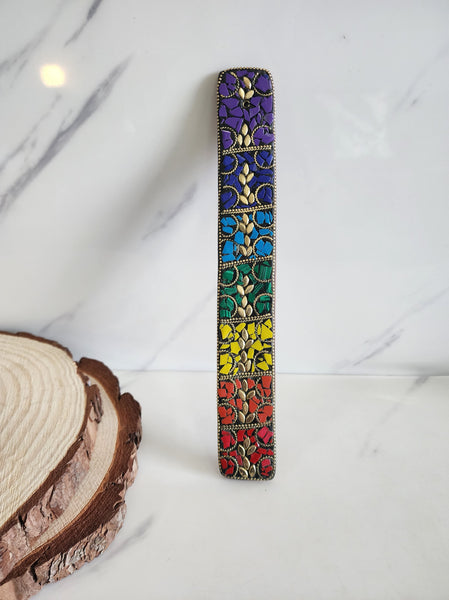 Mosaic Wooden Incense Holder