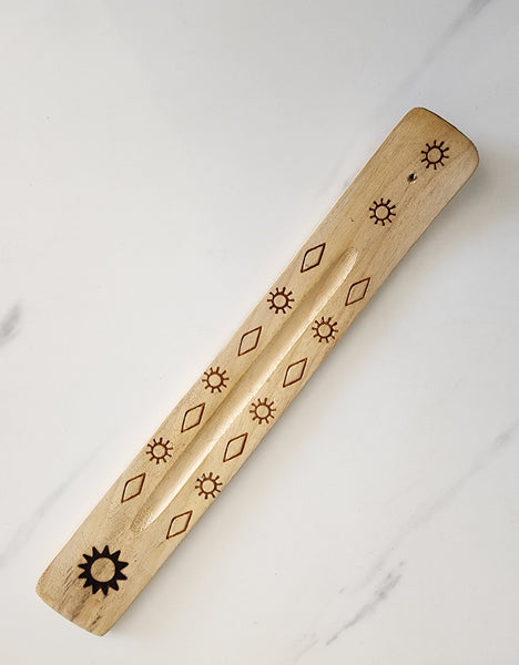 Light Brown Wooden Incense Holder